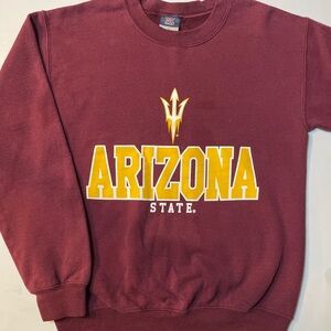 Vintage 90's MV Sports Arizona State University Sun Devils Sweatshirt Size Small